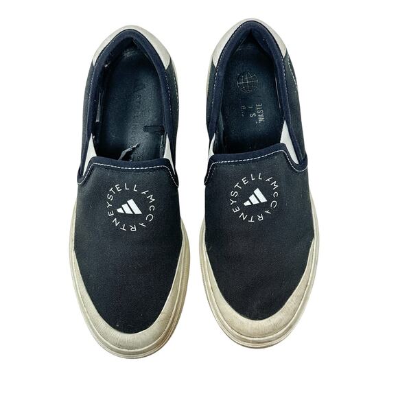 Adidas by Stella McCartney Court Slip-On Shoes Sneakers Platform Black Size US 9 - Picture 2 of 12